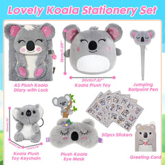 YOYTOO koala plush pillow for cozy naps and hugs.