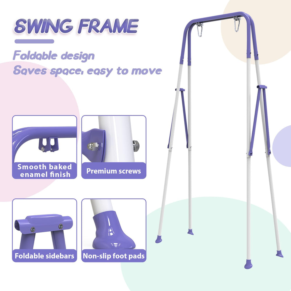Yozoia safe and durable swing assembly in purple