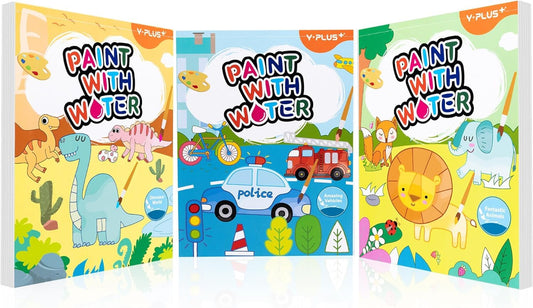 YPLUS Paint with Water book cover, kid-friendly design for mess-free coloring.