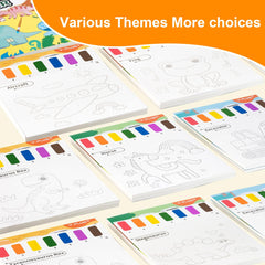 YPLUS Paint with Water patterns highlight varied scenes inspiring imagination.