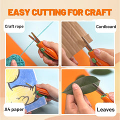YPLUS safety scissors versatile tool for paper, fabric, and more in crafts