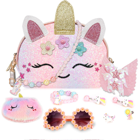 YRUBOHA unicorn purse in bright colors for daily kid-friendly outings