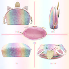 YRUBOHA unicorn purse, colorful patterns for playful outfits.