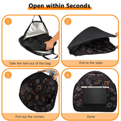 Ysityum sensory tent privacy velcro covers customize light and sound levels.