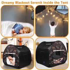 Ysityum sensory tent roll-up door offers quick access and flexible privacy.