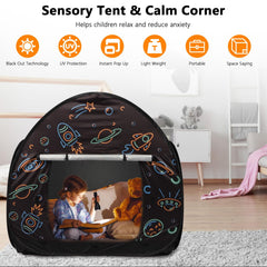 Ysityum sensory tent side mesh windows promote airflow for comfortable indoor play.