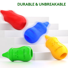 Ergonomic finger-hold on YSNYSN crayons supporting better grip