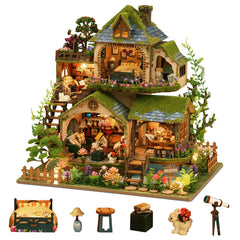 YSWOOD WORLD DIY miniature house forest-entry scene for display and storytelling.