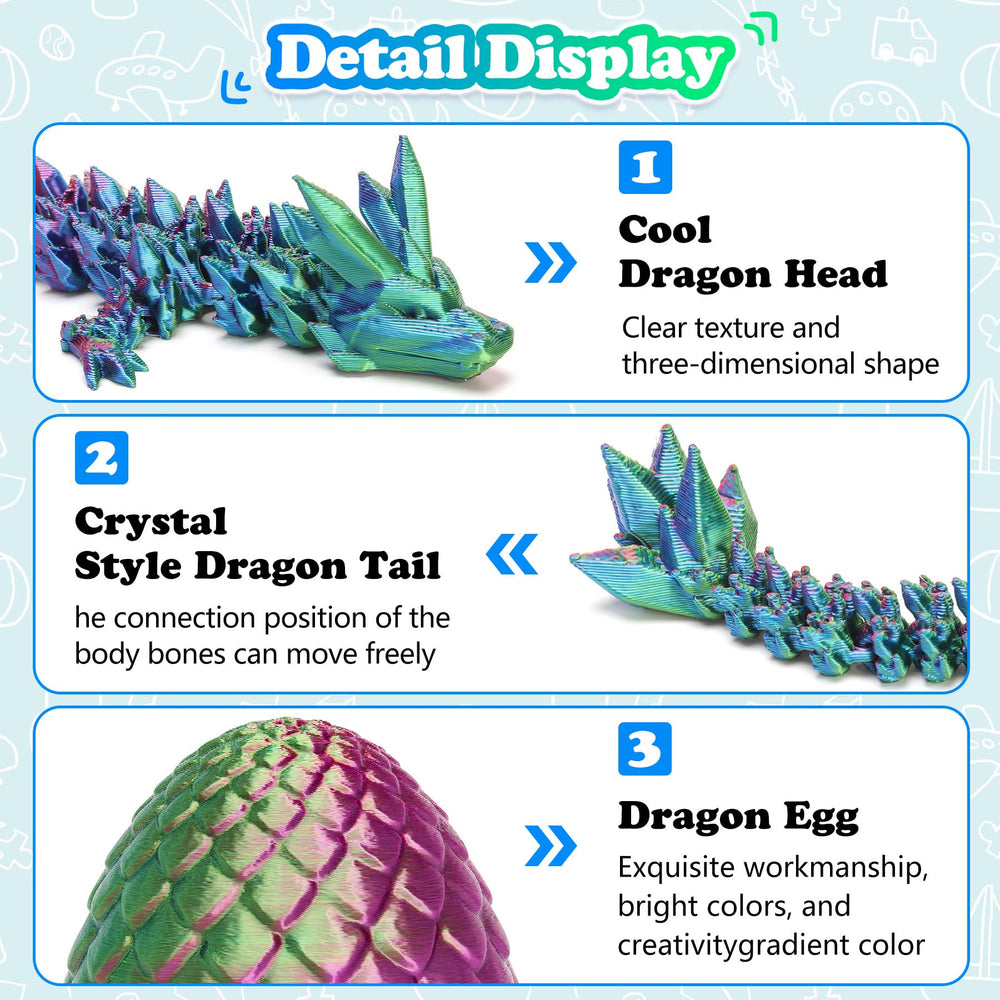 YTRXYLKL color-varieties dragon egg to suit different themes