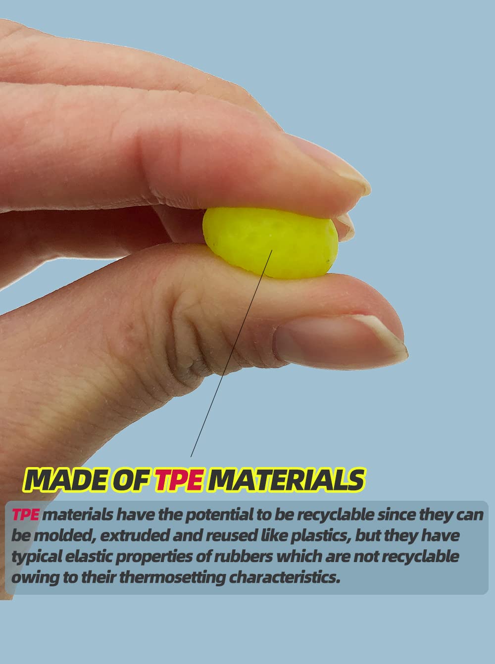 YTSWELE Neon yellow rounds offer durable TPE construction for extended play