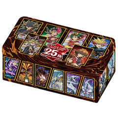 Yu-Gi-Oh! 25th Anniversary Tin featuring Dueling Heroes packaging, ideal for display and collectors.