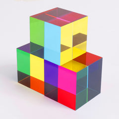 YuanDian CMY Cube inside tiny cube visualization inspires wonder.