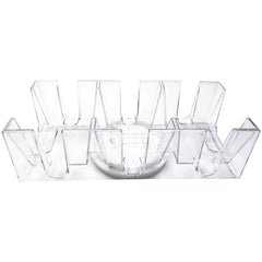 Yuanhe 9-deck Canasta card tray side view for organized gameplay and easy access.