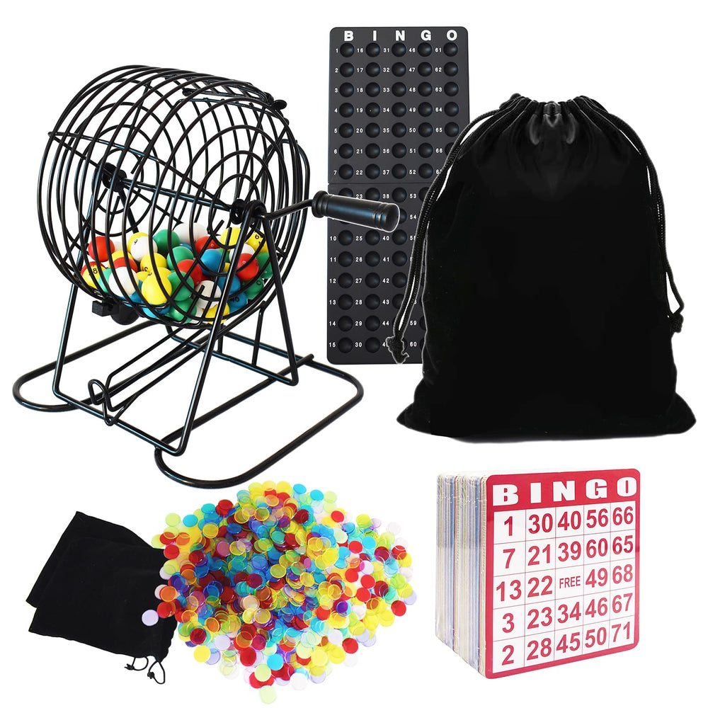 Yuanhe Deluxe bingo cage with 8-inch rotor for smooth, random draws during games