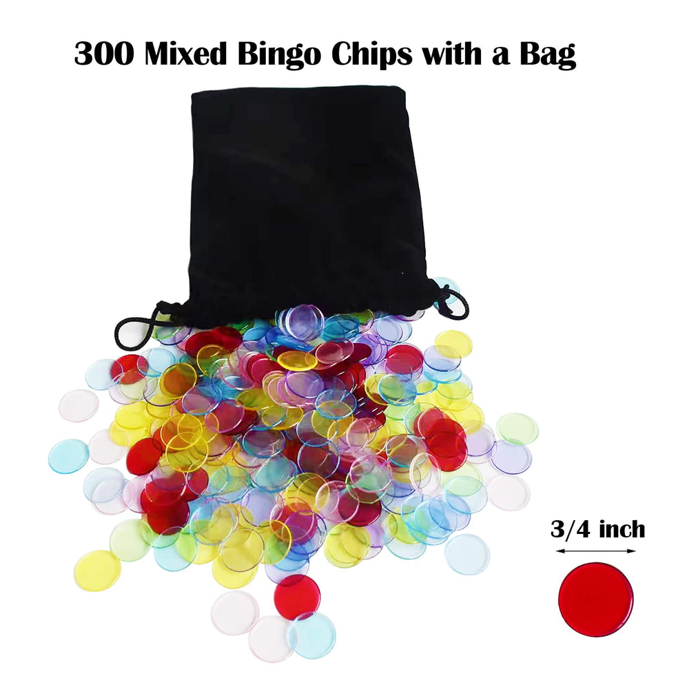 Yuanhe bingo chips in translucent hues for quick tracking.