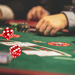 Yuanhe dice collection on display, a stylish casino accessory