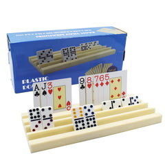 Yuanhe plastic domino trays top view keeps game pieces neatly organized.