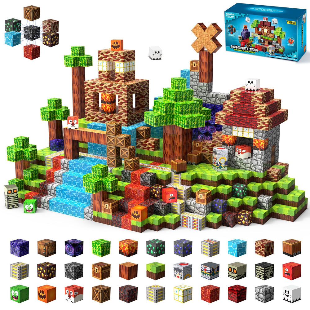 YUANNA magnetic blocks pack enables creative play and sturdy builds for ages 3+.