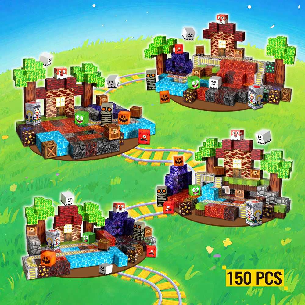 YUANNA magnetic blocks three worlds included invite storytelling and themed construction.