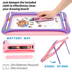 YUBALEER glow art on LED pad enhances nighttime creativity.