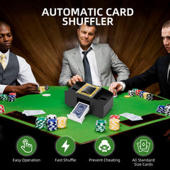 YUCEEN shuffler loading cards for fast, even distribution during games