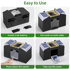 YUCEEN shuffler suitable for UNO and casino-style card games