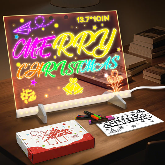 Yueur LED Drawing Board front view with illuminated workspace