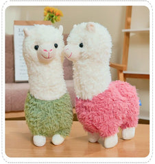 YUKOUQIAN llama stuffed animal in soft plush for bedtime comfort.