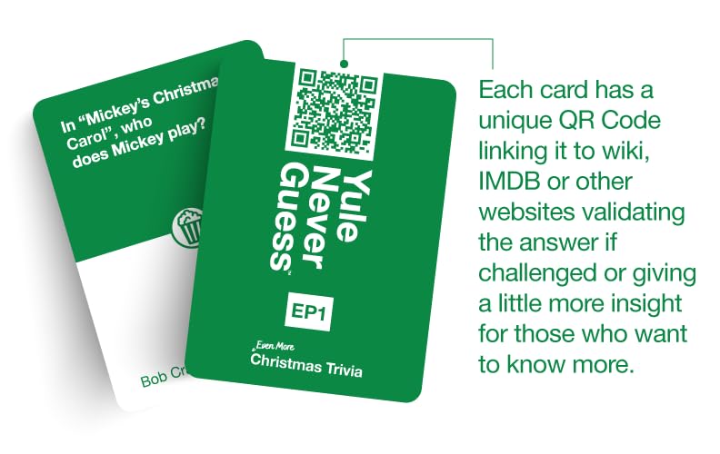 Yule Never Guess category cards invite diverse topics and fresh challenges.