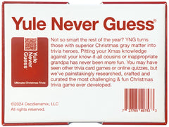 Yule Never Guess category music card celebrates festive tunes and memories.