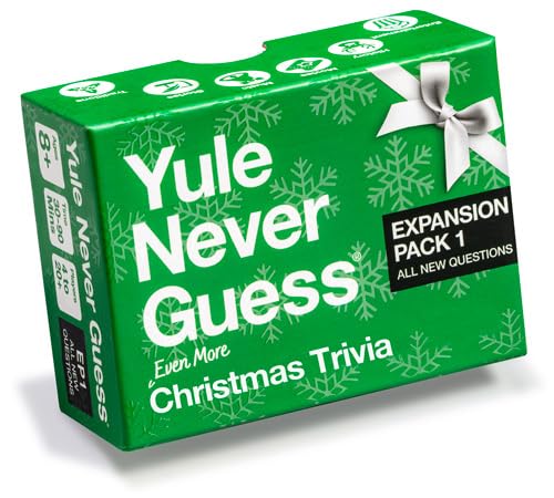 Yule Never Guess quiz deck for family fun and quick brain teasers.