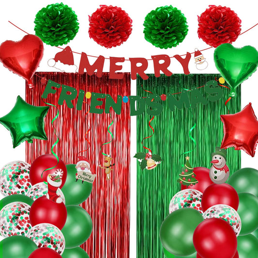 Yumiche Friendsmas green balloons for vibrant party decor