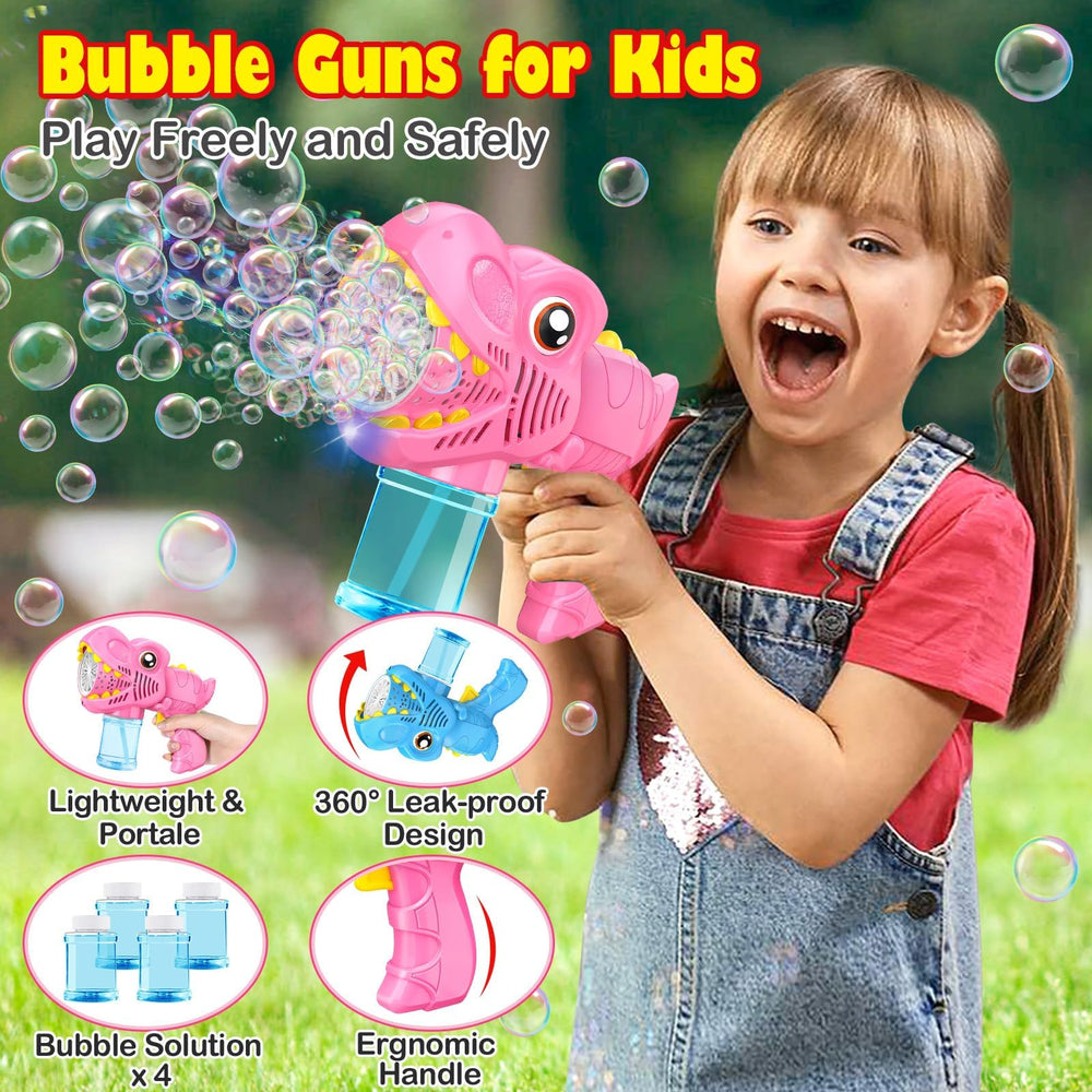 Yunaking ABS safety bubble gun uses durable materials for little hands.