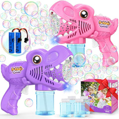 Yunaking bubble gun dino for outdoor play adds endless fun in the yard