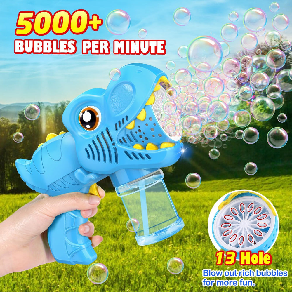 Yunaking LED night bubble gun creates a magical glow for after-dark fun.