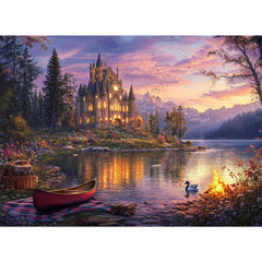Yunlus 1000-piece puzzle box cover shows Twilight Castle artwork for immersive puzzling