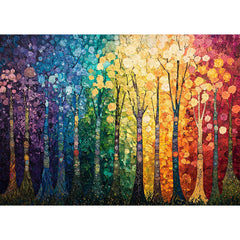 Yunlus fantasy forest puzzle box for adults with vibrant imagery