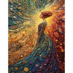 Yunlus The Woman in Meditation puzzle box with reference poster