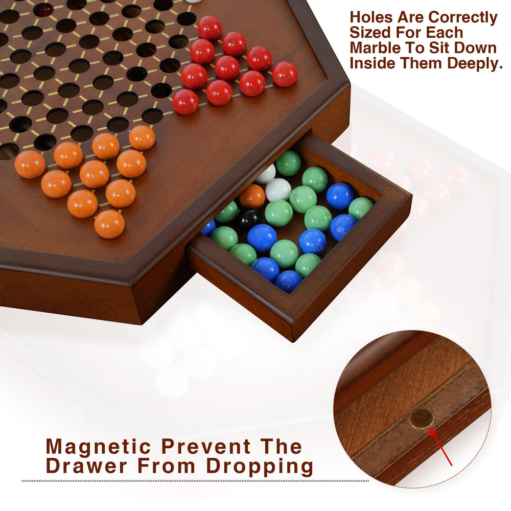 YUN RUI handcrafted wooden board with smooth holes for stable play
