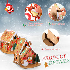 Yunsailing 6-set gingerbread houses gingerbread-man pattern inspires cozy seasonal crafts at home