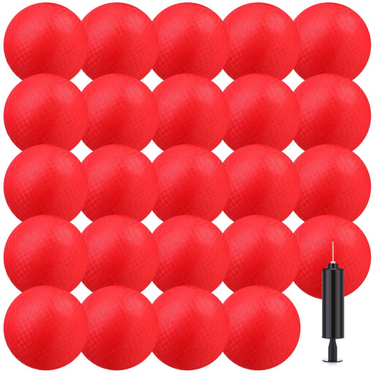 Yunsailing dodgeball 6in red textured surface for a secure grip during play.