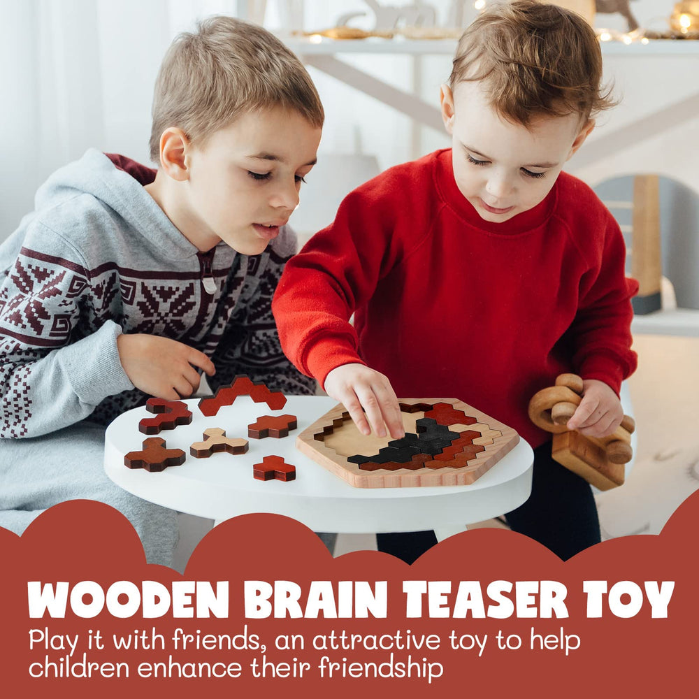 Yunsailing two-sizes hexagon puzzles show versatile play options.