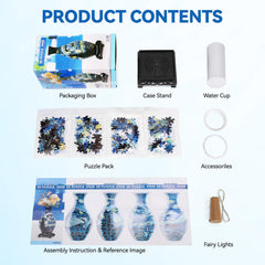 YunSheCSBS 3D puzzle vase made of durable materials for lasting display.