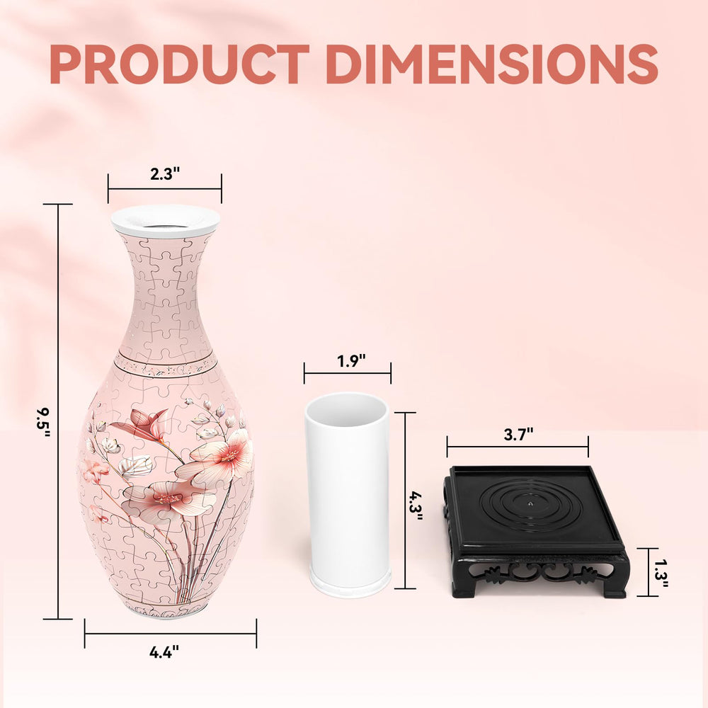 Vase placed in a home decor setting with pink hue