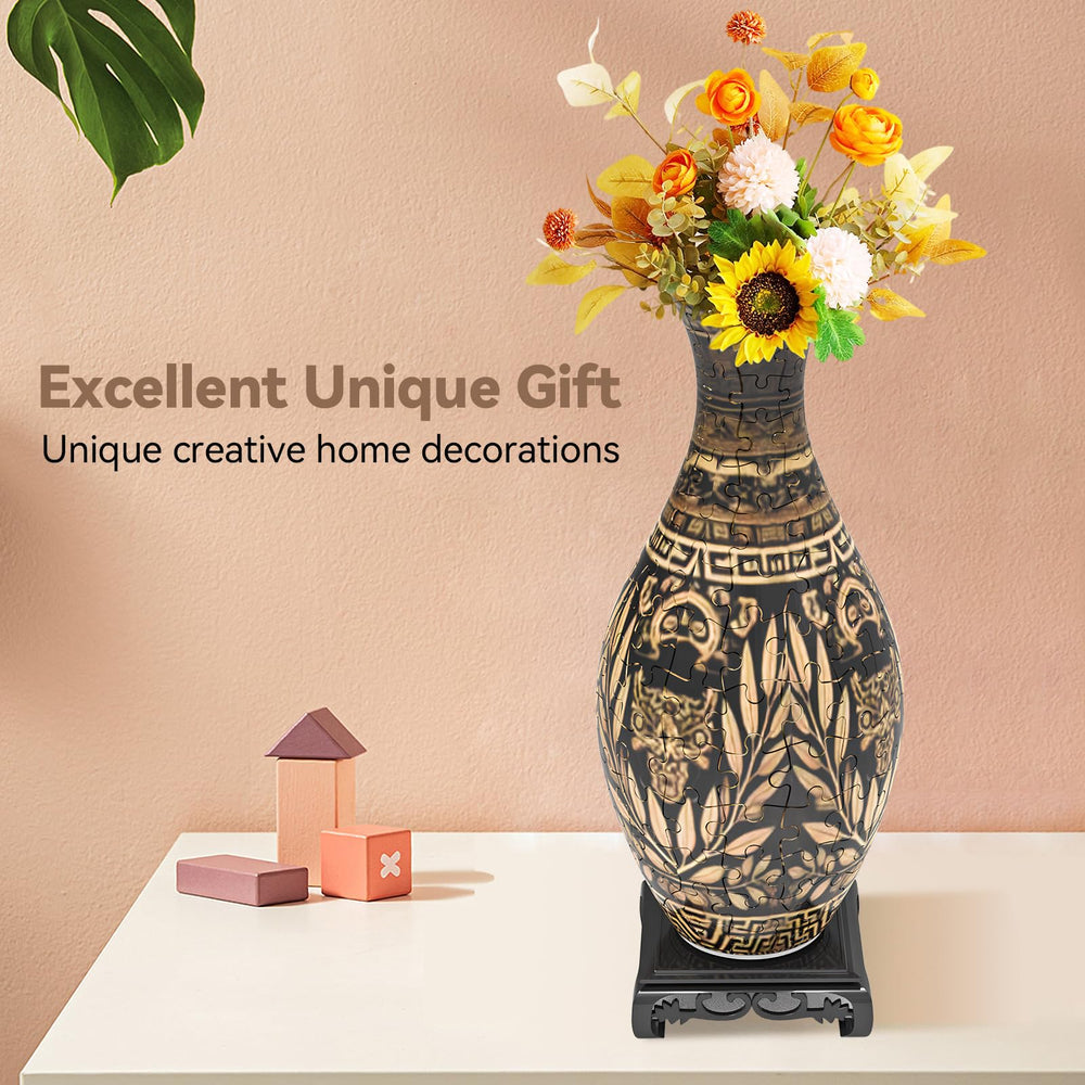 YunSheCSBS vase size of 4.4 inches by 9.5 inches for display