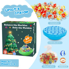 YUOIOYU blue storage keeps marbles organized and portable.