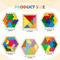 YUQILIN wooden puzzle set crafted from natural wood for safe play