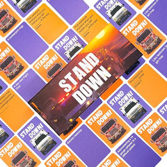yusetoyue Stand Down card game card backs highlight durable materials for tough use.