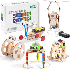 Yutin 5-in-1 STEM robot kit doodling robot for hands-on learning and creativity.