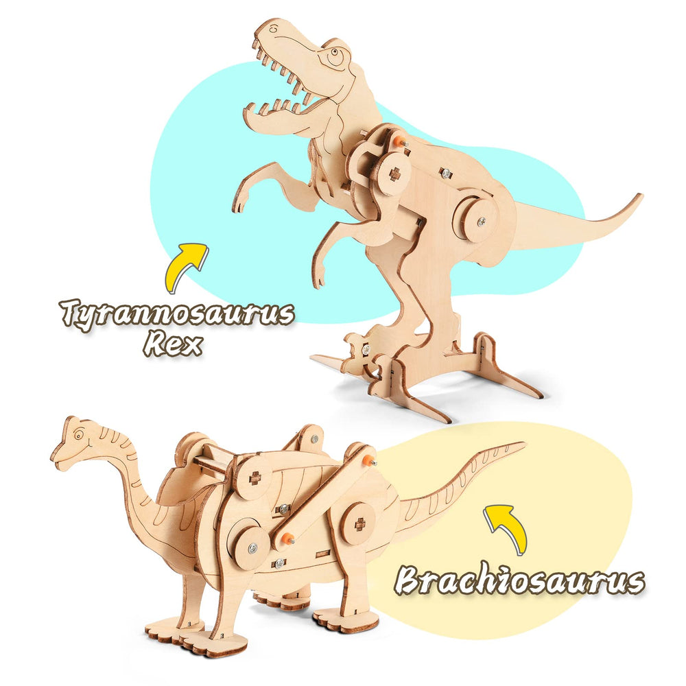Yutin dinosaur STEM kit brachiosaurus wooden puzzle promotes patience and science exploration